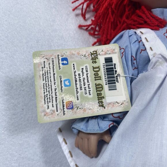 2018 Precious Moments The Doll Maker Timeless Raggedy Ann Doll 4557 New Cond - Picture 7 of 10
